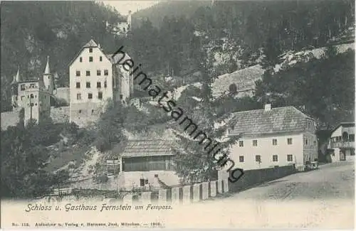 Fernpass - Schloss und Gasthof Fernstein - Verlag Hermann Just München