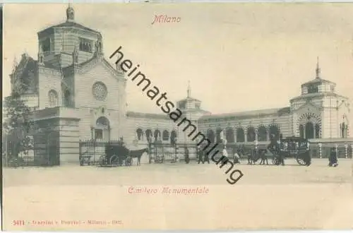 Milano - Cimitero Monumentale - Verlag Garzini e Pezzini Milano