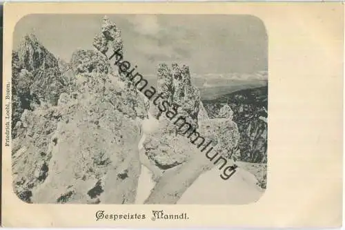 Gespreiztes Manndl - Verlag Friedrich Loebl Bozen (G52735y)*