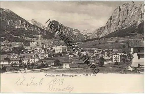 Cortina con Pomagagnon e Coll Rosa