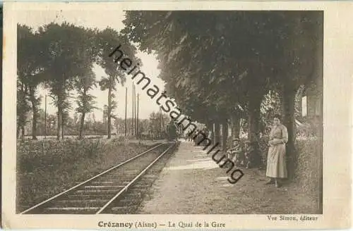 Crezancy - Le Quai de la Gare - Feldpostkarte