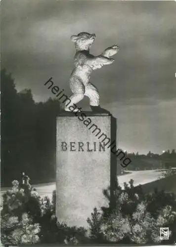 Berlin - Autobahneinfahrt - Bär - Foto-Ansichtskarte - Verlag Klinke & Co. Berlin