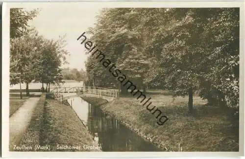 Zeuthen (Mark) - Selchower Graben - Foto-Ansichtskarte - Verlag W. Meyerheim Berlin