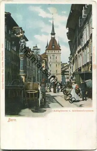 Bern - Käfigturm - Schützenbrunnen - Verlag Gebr. Wehrli Kilchberg-Zürich