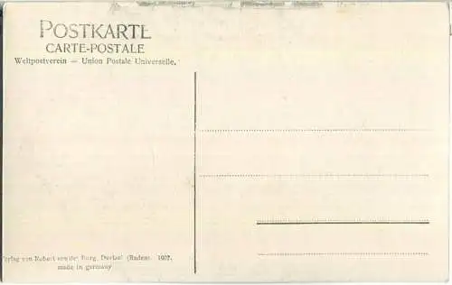 Freiburg - Wohn- und Geschäftshaus Kapferer - Erbaut von Prof. Billing Karlsruhe - Verlag Robert von der Burg Durlach