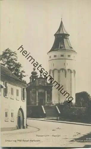 Rastatt - Wasserturm - erbaut von Professor Ratzel Karlsruhe - Verlag Robert von der Burg Durlach 1906