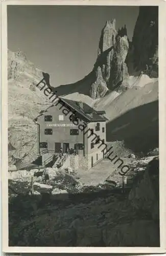 Rifugio Zsigmondy - Rifugio Benito Mussolini - Foto-Ansichtskarte - Verlag Lorenz Fränzl Bolzano