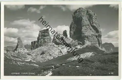 Cinque Torri - Foto-Ansichtskarte - Editore G. Ghedina Cortina d' Ampezzo