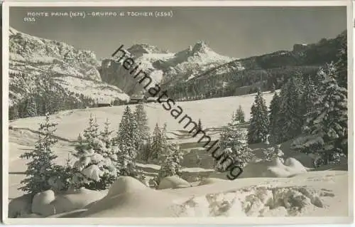 Val Gardena - Monte Pana - Gruppo di Tschier - Foto-Ansichtskarte - Verlag Ghedina Cortina d'Ampezzo