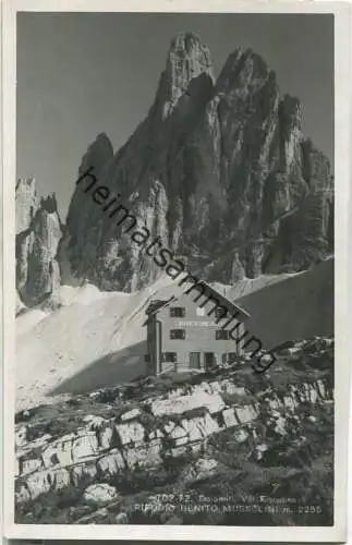 Rifugio Zsigmondy - Rifugio Benito Mussolini - Foto-Ansichtskarte - Verlag Lorenz Fränzl Bolzano