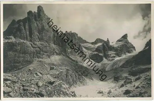 Gruppo di Brenta - Rifugio Tuckett verso Castelletto infer e Passo Tosa - Foto-AK 20er Jahre