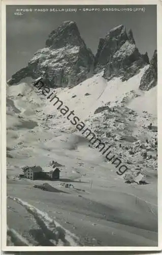 Rifugio Passo Sella - Gruppo Sassolungo - Foto-AK 20er Jahre - Edizioni G. Ghedina Cortina