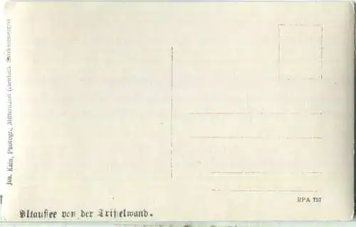 Altaussee - Triffelwand - Foto-Ansichtskarte 20er Jahre - Verlag Jos. Kain Mitterndorf