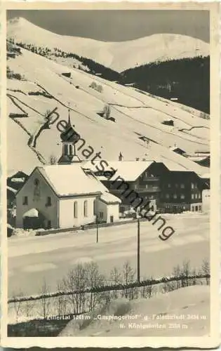 Gerlos - Gaspingerhof - Flaschriedl - Königsleiten - Foto-Ansichtskarte - Verlag C. Jurischek Salzburg