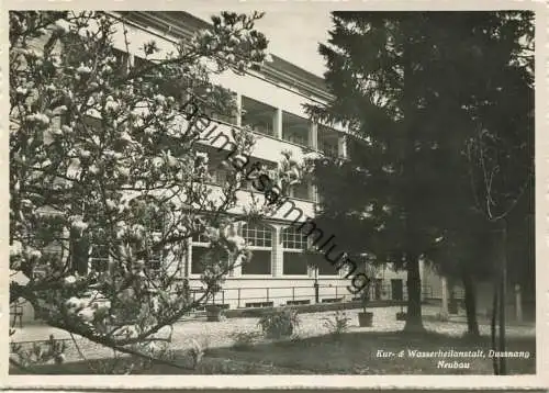 Dussnang - Kur- & Wasserheilanstalt - Neubau - Foto-AK Grossformat - Verlag Globetrotter Luzern gel. 1949