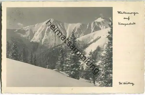 Komperdele - Wintermorgen - Foto-Ansichtskarte - Verlag Dr. G. A. Külley Innsbruck
