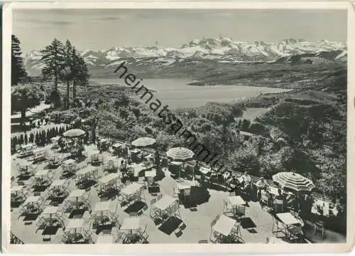 Uto-Kulm Uetliberg - Neue Terrasse - Foto-Ansichtskarte - Verlag Photoglob-Wehrli & Vouga & Co. AG Zürich