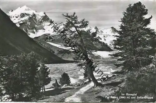 Im Rosegtal - Foto-AK - Verlag Photoglob-Wehrli Zürich gel. 1962