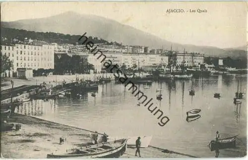 Ajaccio ca. 1900 - Les Quais - Edition J. Moretti Corte (Corse)