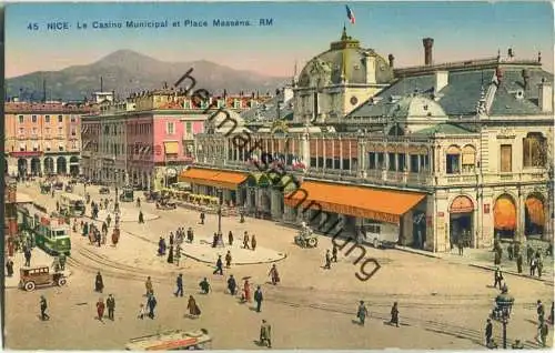 Nice - Le Casino Municipale et Place Massena - Edition Rostan & Munier Nice