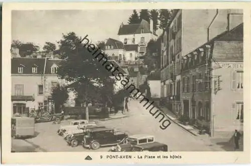 Pont-Aven - La Place et les hotels - Edition Cie des Potomecaniques Strasbourg-Schiltigheim