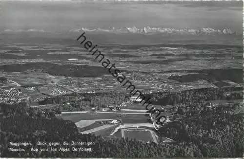 Magglingen - Blick gegen die Berner Alpen - Foto-AK - Flugaufnahme P. Zaugg Solothurn
