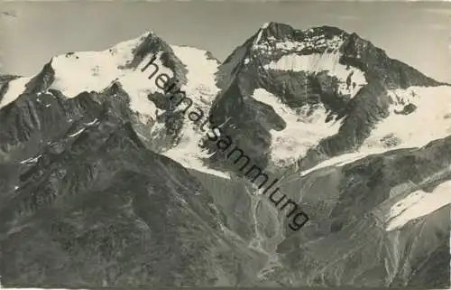 Fletschhorn und Laquinhorn - Foto-AK - Verlag E. Gyger Adelboden