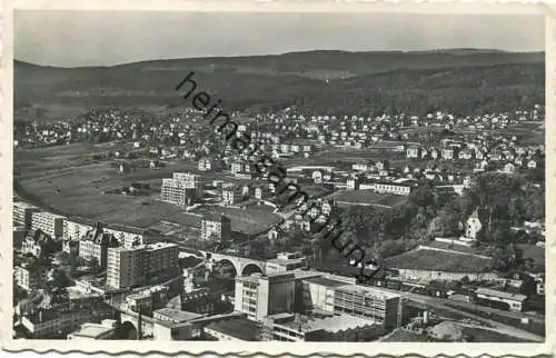 Serrieres - vue aérienne - Luftaufnahme - Foto-AK - Edition Perrochet Lausanne gel. 1962