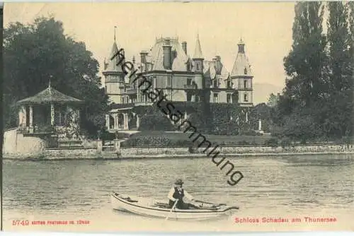 Schloss Schadau am Thunersee - Edition Photoglob Co. Zürich ca. 1905