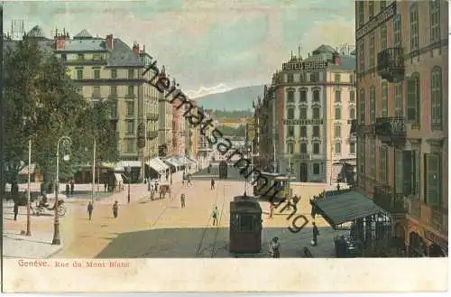 Geneve - Rue du Mont Blanc - Edition Louis Glaser Leipzig ca. 1905