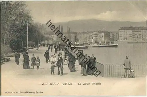 Geneve - Le Jardin Anglais - Edition Jullien freres Geneve ca. 1905