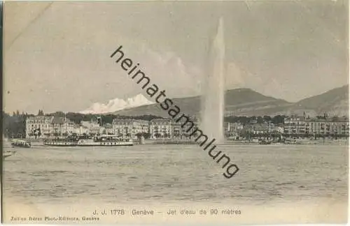 Geneve - Jet d'eau - Edition Jullien freres Geneve ca. 1905