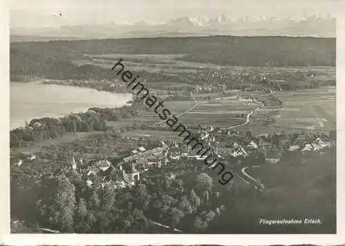 Erlach - Flugaufnahme - Foto-AK Grossformat - Verlag O. Wyrsch Wabern gel. 1943