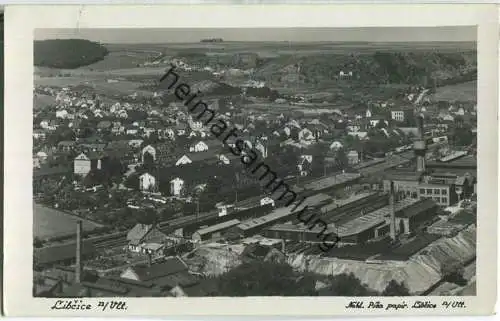 Libcice n. Vlt. - Libschitz an der Moldau - Gleisanlagen - Foto-Ansichtskarte