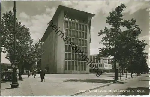 Berlin-Charlottenburg - Handelskammer mit Börse - Foto-Ansichtskarte 50er Jahre - Verlag Kunst und Bild Berlin