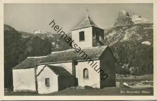 San Bernardino - Chiesa - Foto-AK - Verlag Photoglob-Wehrli Zürich gel. 1965