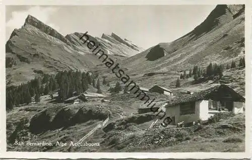 San Bernardino - Alpe Acquabuona - Foto-AK - Edizione Caspar S. Bernardino