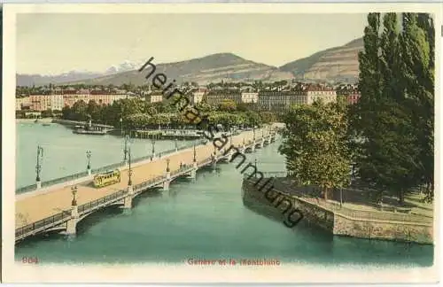 Geneve et le Montblanc ca. 1905