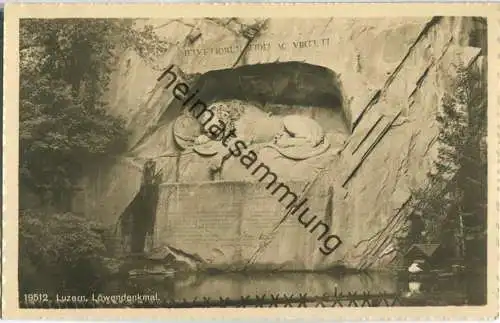 Luzern - Löwendenkmal - Verlag Wehrli AG Kilchberg