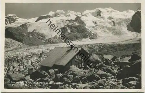 Bovalhütte S.A.C. mit Palü und Bellavista - Foto-AK - gel. 1944