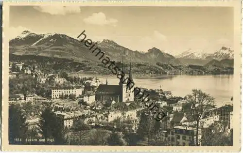 Luzern und Rigi - Foto-Ansichtskarte - Verlag Wehrli AG Kilchberg
