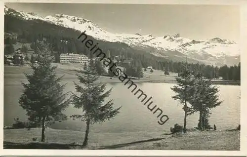 Montana-Vermala - Lac et clinique Moubra - Foto-AK - Edition Ch. Dubost Montana gel. 1928