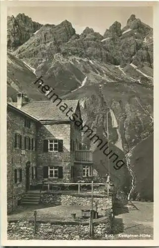 Kemptner Hütte - Foto-Ansichtskarte - Verlag J. Heimhuber Sonthofen