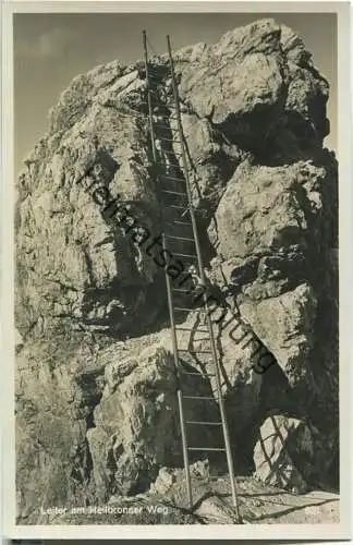 Leiter am Heilbronner Weg - Foto-Ansichtskarte - Verlag Dipl.-Ing. E. Atzler Oberstdorf