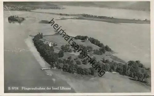 Insel Ufenau - Fliegeraufnahme - Foto-AK - Edition Franco-Suisse Schönbühl gel. 1942