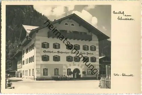 Lofer - Gasthof zum Schweizer Rudolf und Luise Zwink - Foto-AK - Verlag Photohaus Josef Schmidt Lofer