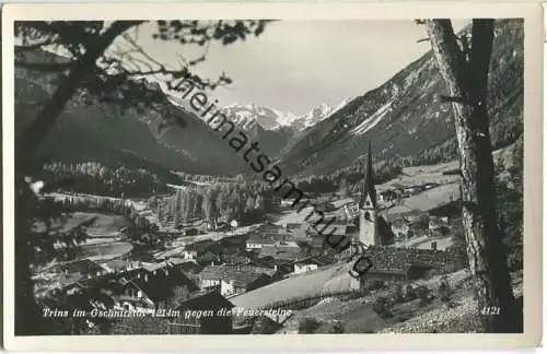 Trins im Gschnitztal gegen die Feuersteine - Foto-Ansichtskarte - Tiroler Kunstverlag Chizzali Innsbruck
