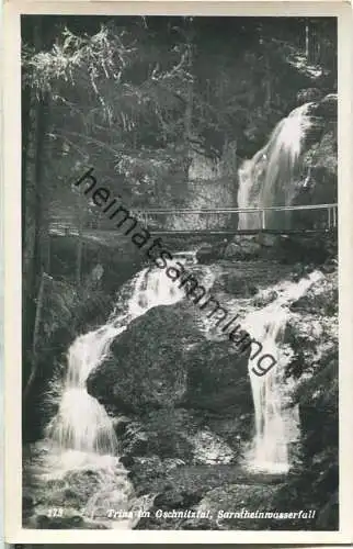 Trins im Gschnitztal - Sarntheinwasserfall - Foto-Ansichtskarte - Tiroler Kunstverlag Chizzali Innsbruck