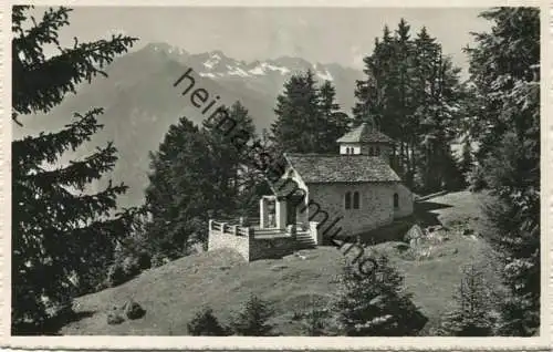 Laura - La Chiesetta - Foto-AK - Verlag A. & W. Borelli Airolo gel. 1948