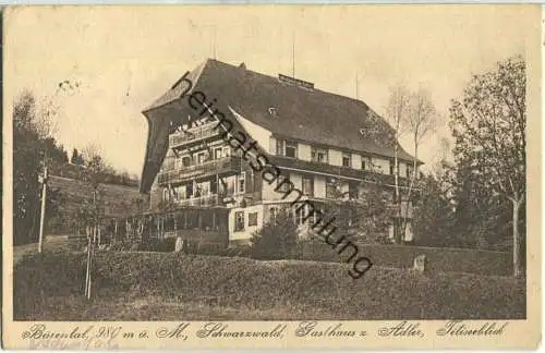 Bärental Gasthaus zum Adler - Verlag Gebr. Metz Tübingen